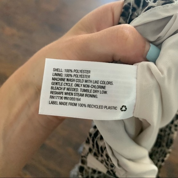 A New Day Leopard Print Midi Skirt pleated size M casual career animal print - Picture 7 of 12